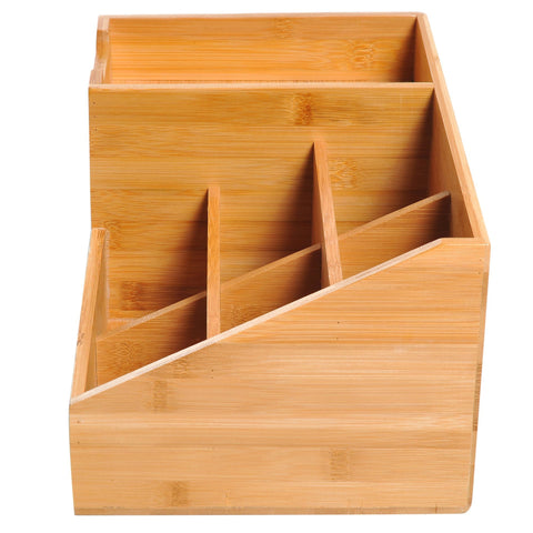 Rootz Desk Organizer - Bruin - Bamboe - 12,99 cm x 8,07 cm x 6,1 cm