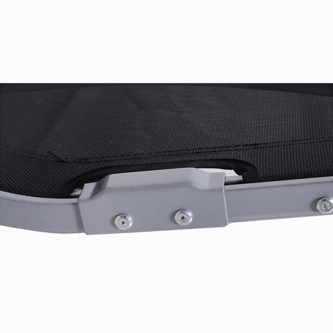 Rootz Rocking Chair with Cushion - Black - Aluminium, Textilene - 47.24 cm x 24.01 cm x 34.64 cm