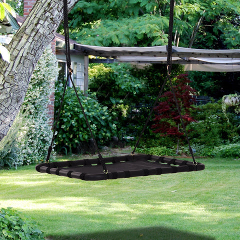 Rootz Nestschaukel – Schwarz – Metall, Netz – 39,37 cm x 29,92 cm x 1,57 cm