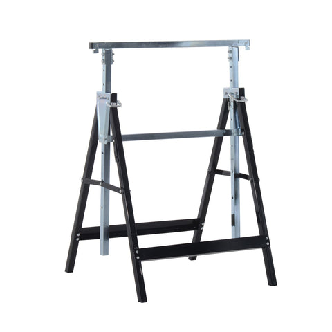 Rootz Steiger Trestle - Black - Q195, Steel - 78.5 cm x 12.5 cm x 19.5 cm