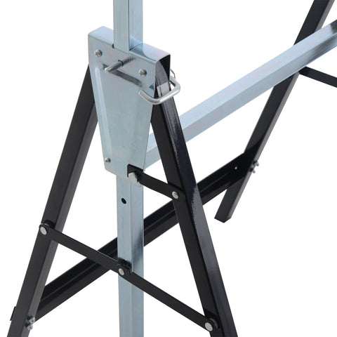 Rootz Steiger Trestle - Black - Q195, Steel - 78.5 cm x 12.5 cm x 19.5 cm