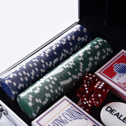 Rootz Pokerkoffer - Zwart, Rood, Groen - Plastic, Aluminium - 11,61 cm x 8,07 cm x 2,56 cm