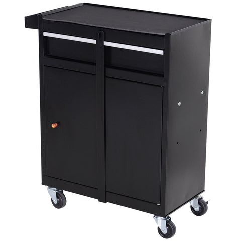 Rootz Workshop Trolley Tool - Black - Metal - 20.67 cm x 11.02 cm x 41.14 cm