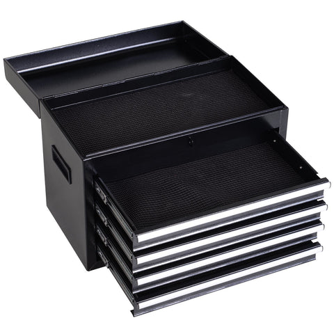 Rootz Workshop Trolley Tool - Black - Metal - 20.67 cm x 11.02 cm x 41.14 cm