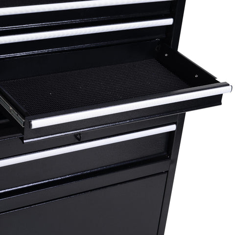 Rootz Workshop Trolley Tool - Black - Metal - 20.67 cm x 11.02 cm x 41.14 cm