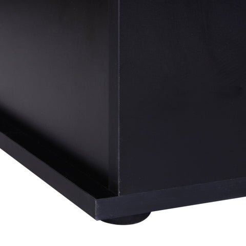 Rootz Kist met Scharnier - Zwart - Spaanplaat - 15.74 cm x 39.37 cm x 15.74 cm