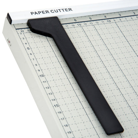 Rootz Papierschneider – Weiß, Schwarz – Metall, Abs – 18,89 cm x 10,43 cm x 1,96 cm
