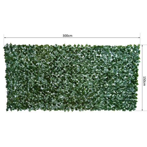 Künstliche Hecke von Rootz – Grün – Stoff, Pe – 118,11 cm x 59,05 cm x cm