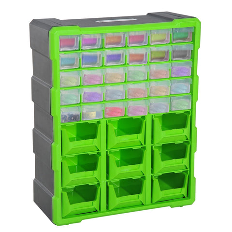 Rootz Assortment box - Green - Plastic - 6.3 cm x 14.96 cm x 18.7 cm