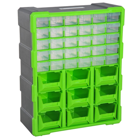 Rootz Assortment box - Green - Plastic - 6.3 cm x 14.96 cm x 18.7 cm