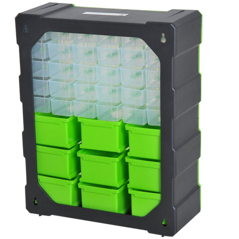 Rootz Assortment box - Green - Plastic - 6.3 cm x 14.96 cm x 18.7 cm