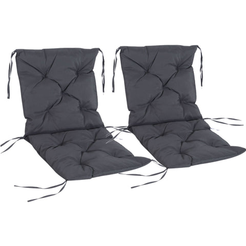 Rootz gestoffeerd stoelkussen - grijs - Oxford, spons - 38,58 cm x 19,68 cm x 3,14 cm