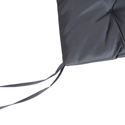 Rootz gestoffeerd stoelkussen - grijs - Oxford, spons - 38,58 cm x 19,68 cm x 3,14 cm