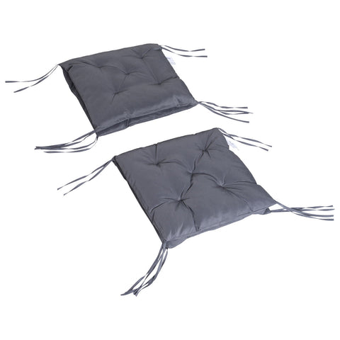 Rootz gestoffeerd stoelkussen - grijs - Oxford, spons - 38,58 cm x 19,68 cm x 3,14 cm