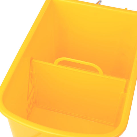 Rootz Schoonmaaktrolley - Geel - Kunststof, Metaal - 24,8 cm x 10,63 cm x 26,38 cm