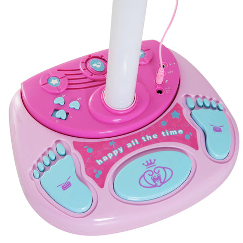 Rootz Children's Microphone Standing - Pink - Abs - 10.63 cm x 10.63 cm x 43.32 cm