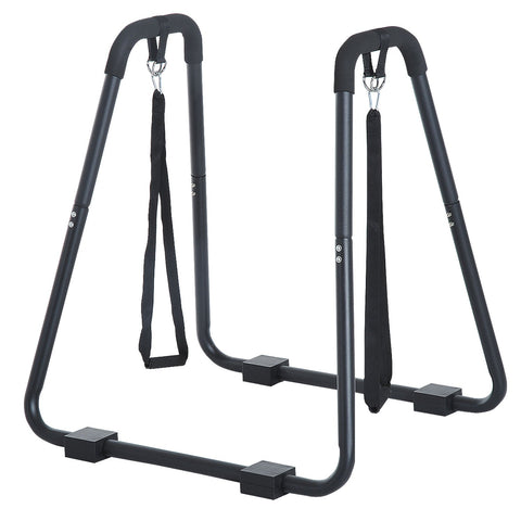 Rootz Dip Station met Sling Trainer - Zwart - Staal - 35,43 cm x 31,88 cm x 36,41 cm