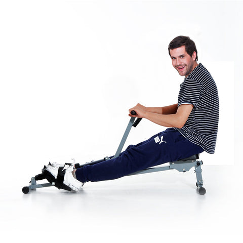 Rootz Roeitrainer - Grijs, Zwart - Staal, PVC - 51,18 cm x 18,7 cm x 26,38 cm