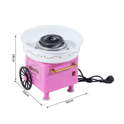 Rootz Candy Floss Machine - Roze - IJzer, Aluminium, Pp - 11.81 cm x 11.81 cm x 11.02 cm