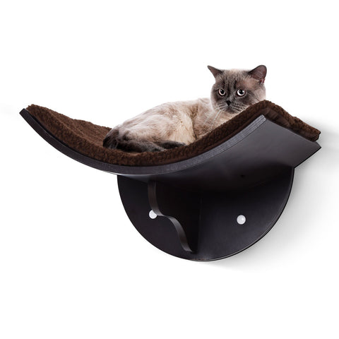 Rootz Cat Lounger - Brown - Engineered Wood, Foam, Plush - 16.14cm x 11.02cm x 8.26cm