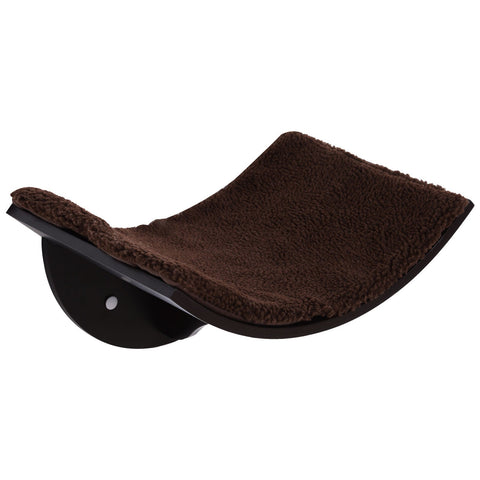 Rootz Cat Lounger - Brown - Engineered Wood, Foam, Plush - 16.14cm x 11.02cm x 8.26cm