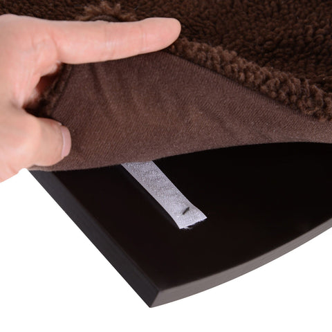 Rootz Cat Lounger - Brown - Engineered Wood, Foam, Plush - 16.14cm x 11.02cm x 8.26cm