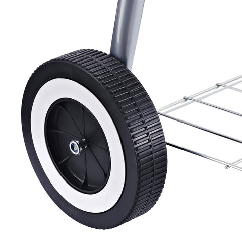 Rootz Houtskoolgrill Op Wielen - Rood, Zwart - Metaal - 27.56 cm x 20.08 cm x 29.72 cm