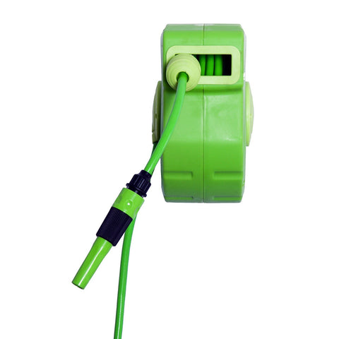 Rootz Schlauchaufroller Automatisch – Grün – Kunststoff, PVC – 13,98 cm x 4,53 cm x 10,83 cm