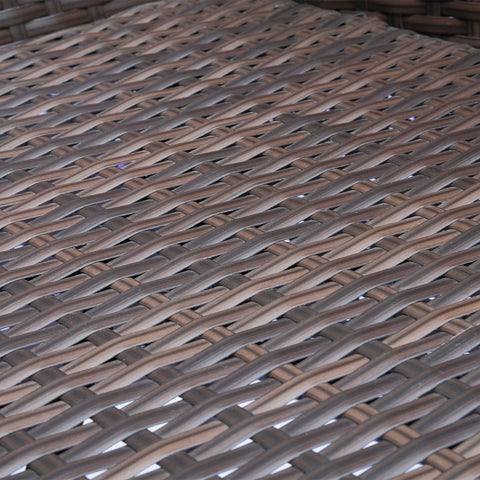 Rootz Polyrotan Tuinbank - Bruin, Crème - Pe, Staal, Polyester - 52.36 cm x 24.8 cm x 33.07 cm