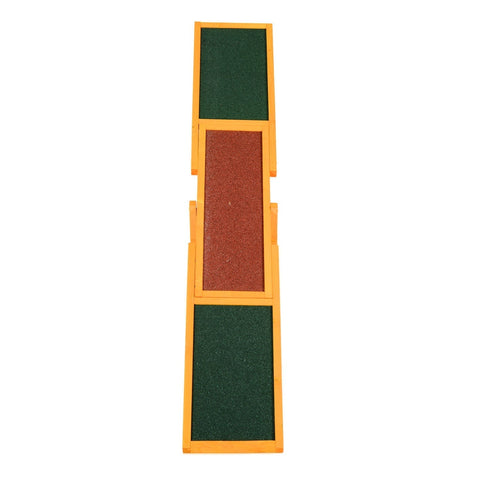 Rootz Dog Seesaw - Green, Brown - Firwood - 70.86 cm x 11.81 cm x 11.81 cm