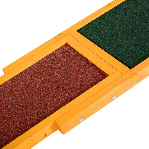 Rootz Dog Seesaw - Green, Brown - Firwood - 70.86 cm x 11.81 cm x 11.81 cm