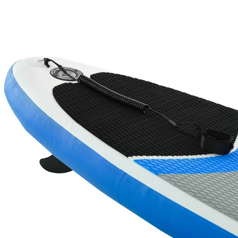 Rootz Inflatable Surfboard - Blue, White, Black - PVC, Eva - 120.07cm x 31.49cm x 5.9cm