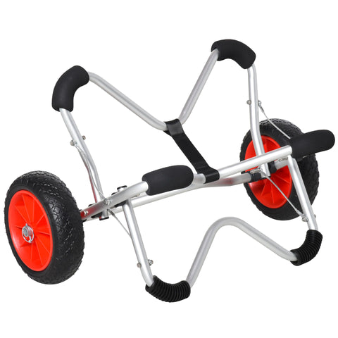 Rootz Kayak Trolley - Silver - Aluminum, Pu - 29.52 cm x 16.92 cm x 18.11 cm