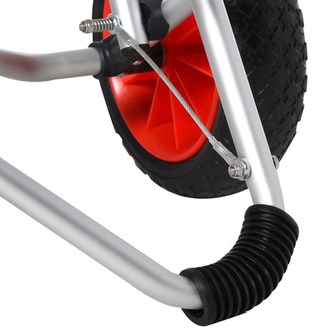 Rootz Kayak Trolley - Silver - Aluminum, Pu - 29.52 cm x 16.92 cm x 18.11 cm