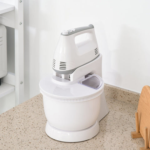 Rootz 2 in 1 Hand Mixer Elektrisch - Wit - Pp, Rvs - 12 cm x 8,58 cm x 13,93 cm