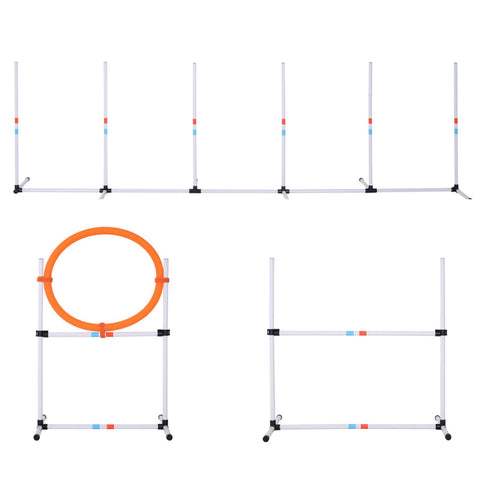 Rootz 3-piece Dog Training Set - White, Yellow - Plastic - 37.4 cm x 25.59 cm x 35.82 cm