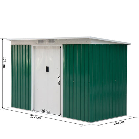 Rootz Tool Shed - Green - Sheet, Pp - 109.05 cm x 51.18 cm x 68.11 cm
