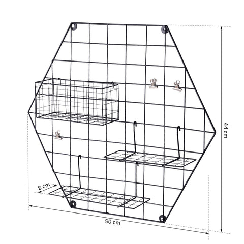 Rootz Memoboard-Fotowand – Schwarz – Metall – 19,69 cm x 17,32 cm x 3,15 cm