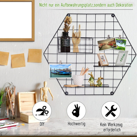 Rootz Memoboard-Fotowand – Schwarz – Metall – 19,69 cm x 17,32 cm x 3,15 cm