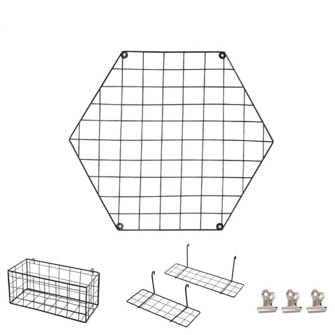 Rootz Memoboard-Fotowand – Schwarz – Metall – 19,69 cm x 17,32 cm x 3,15 cm