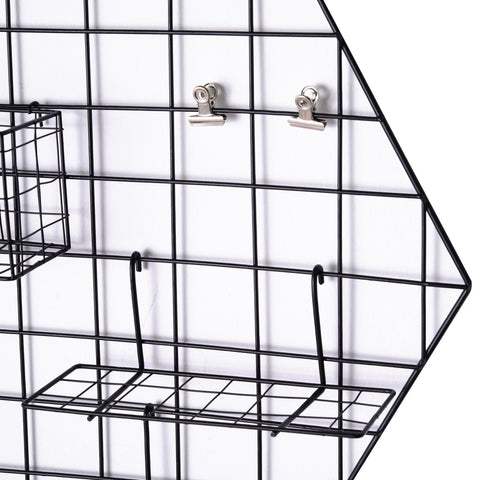 Rootz Memoboard-Fotowand – Schwarz – Metall – 19,69 cm x 17,32 cm x 3,15 cm