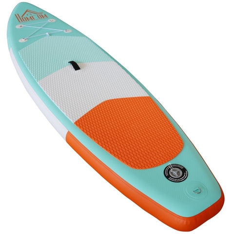 Rootz Inflatable Surfboard - Green, White, Orange - PVC, Eva - 120.07cm x 29.92cm x 5.9cm