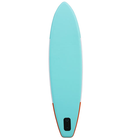 Rootz Inflatable Surfboard - Green, White, Orange - PVC, Eva - 120.07cm x 29.92cm x 5.9cm