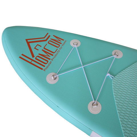 Rootz Inflatable Surfboard - Green, White, Orange - PVC, Eva - 120.07cm x 29.92cm x 5.9cm