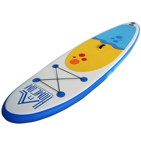 Rootz Inflatable Surfboard - White, Blue - PVC, Eva - 120.07cm x 29.92cm x 3.93cm