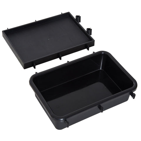 Rootz Cleaning Trolley - Black, Blue, Orange - Metal, PP, Fabric - 43.7 cm x 24.92 cm x 40.55 cm