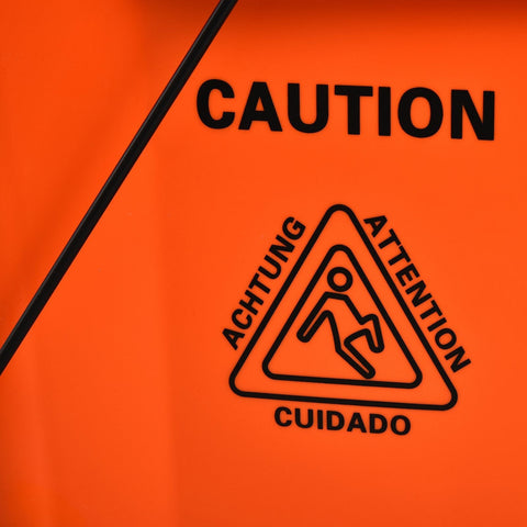 Rootz Cleaning Trolley - Black, Orange - Plastic, Metal - 21.25 cm x 16.14 cm x 36.02 cm