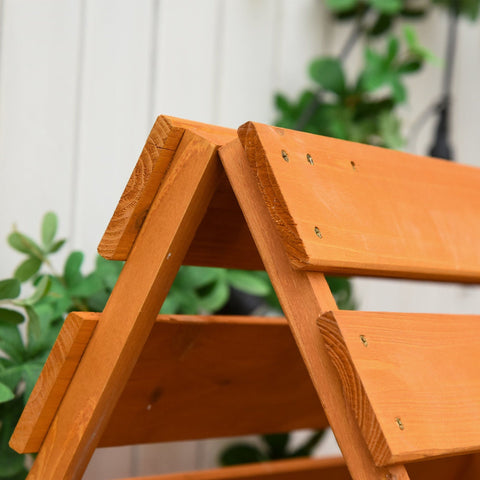 Rootz Vuilnisbak - Oranje - Spar Hout - 51,57 cm x 33,46 cm x 49,21 cm