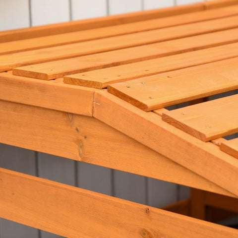 Rootz Vuilnisbak - Oranje - Spar Hout - 51,57 cm x 33,46 cm x 49,21 cm