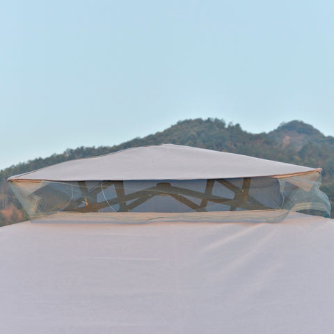 Rootz Garden pavilion - Party tent - 4x Side walls - Polyester - Gray - 294 x 294 x 265 cm